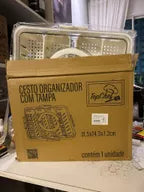 Foto de avaliação do organizador de geladeira