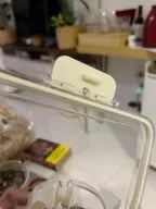 Foto de avaliação do organizador de geladeira