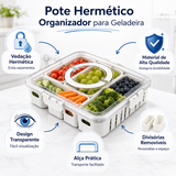 Organizador Hermético de Geladeira com 4 Divisórias - imagem 3